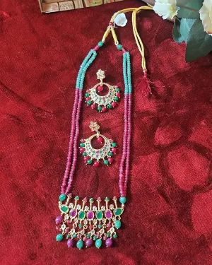 Real Ruby and Emerald Tirmani Haar Pink