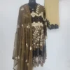 Chiffon Mehendi Green Outfit