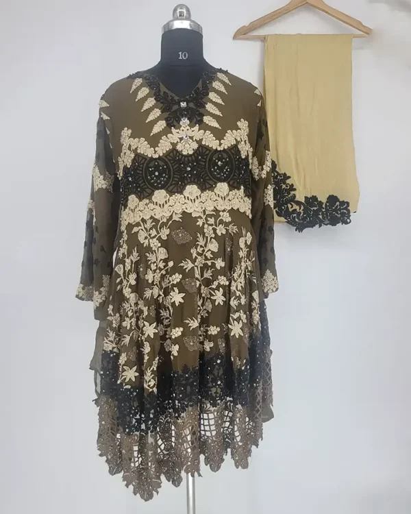 Chiffon Mahendi Green Outfit