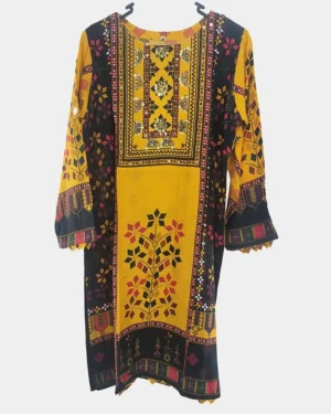 Digital Print with Handwork Long Length Top